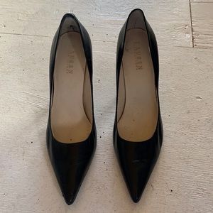 Black Ralph Lauren leather pump size 9m